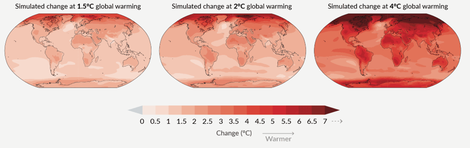 global-mean-surface-temperature-change-for-warming-of-1.5c-2c-and-4c-above-the-1850-1900-baseline