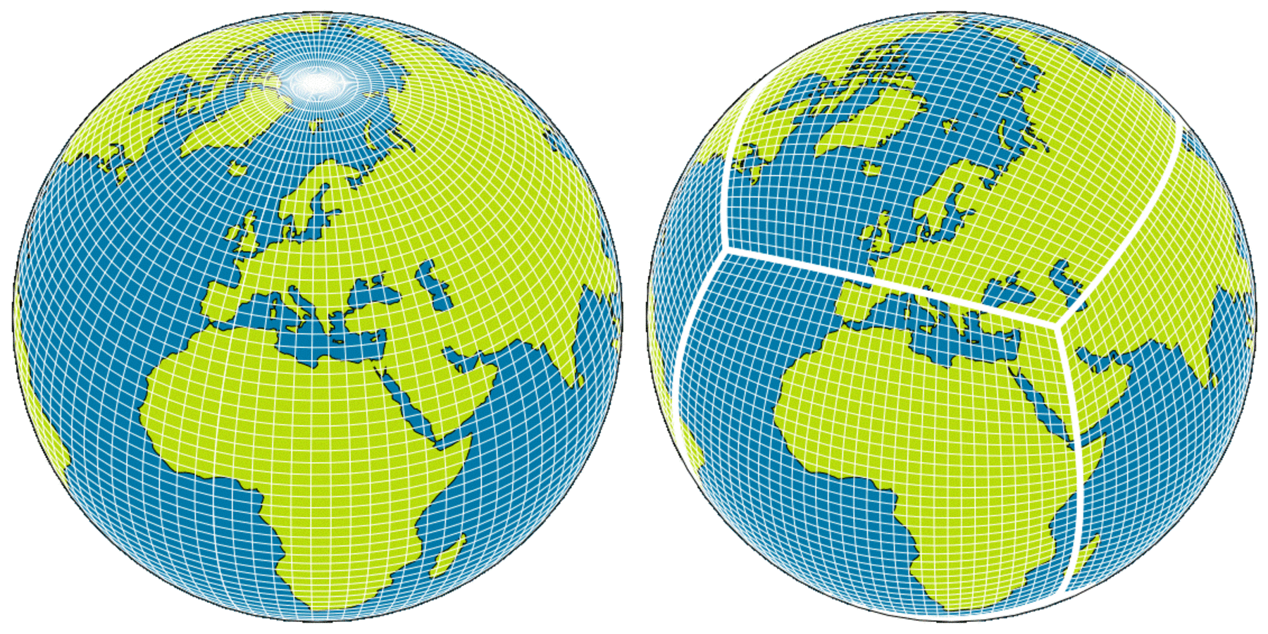 lat-lon_vs_non-conformal_cubed-sphere_mesh