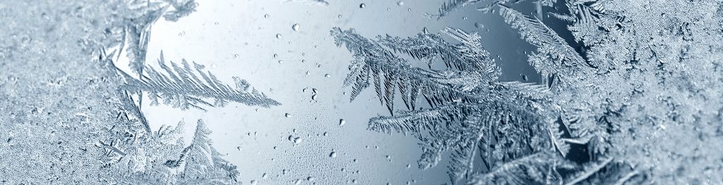 Frost and ice on a screen