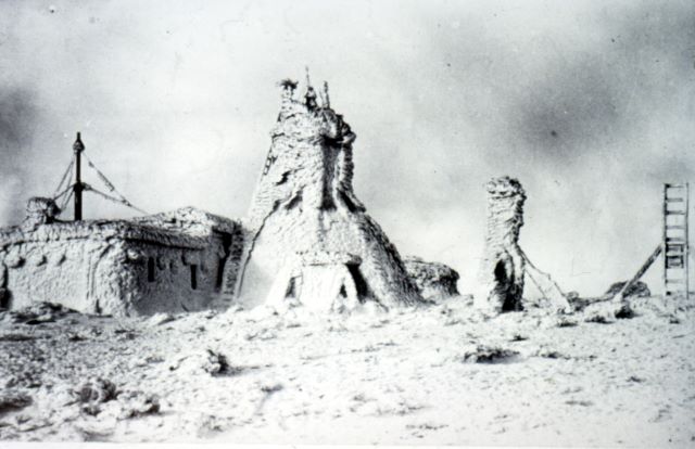 The site of the former Met Office observatory on Ben Nevis