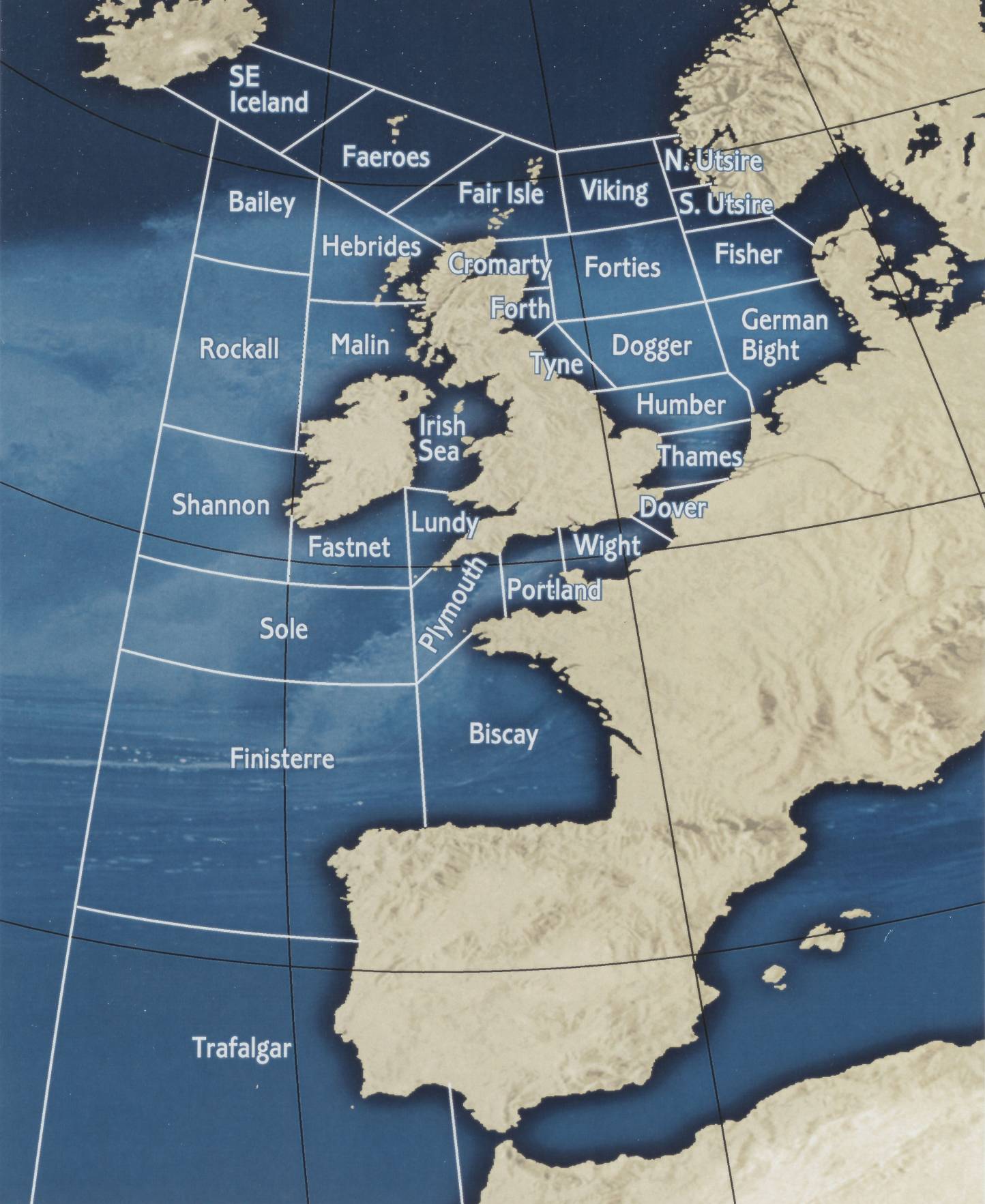 Shipping Forecast Map 2001