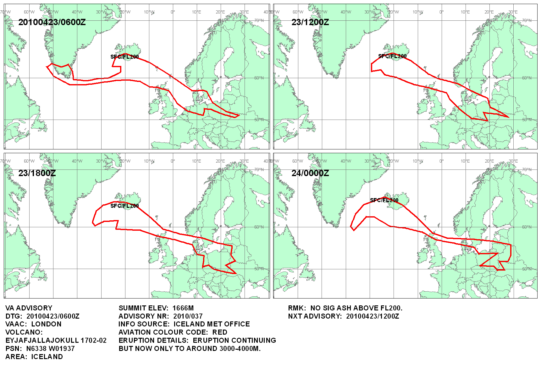 Volcanic ash graphic