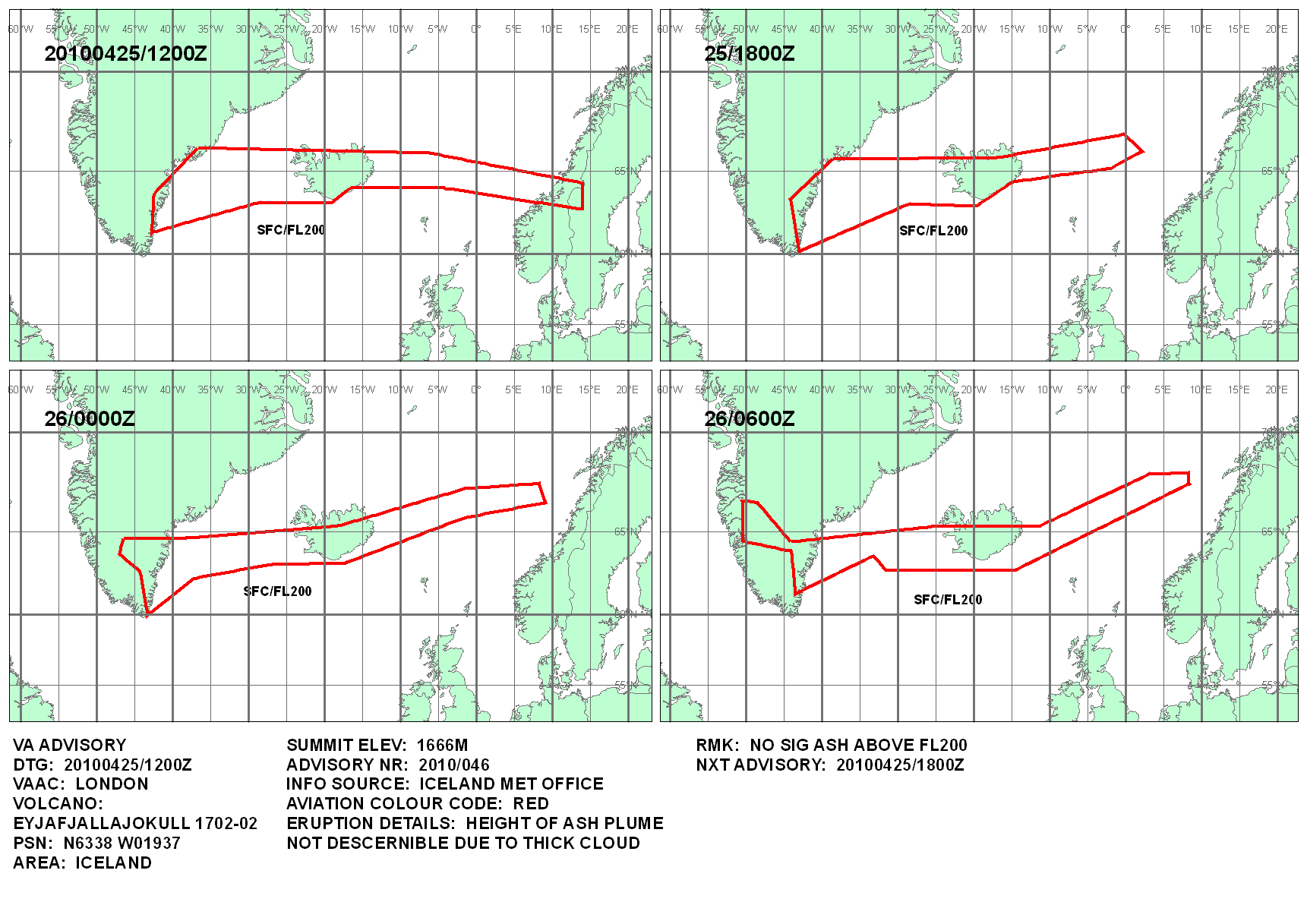 Volcanic ash graphic