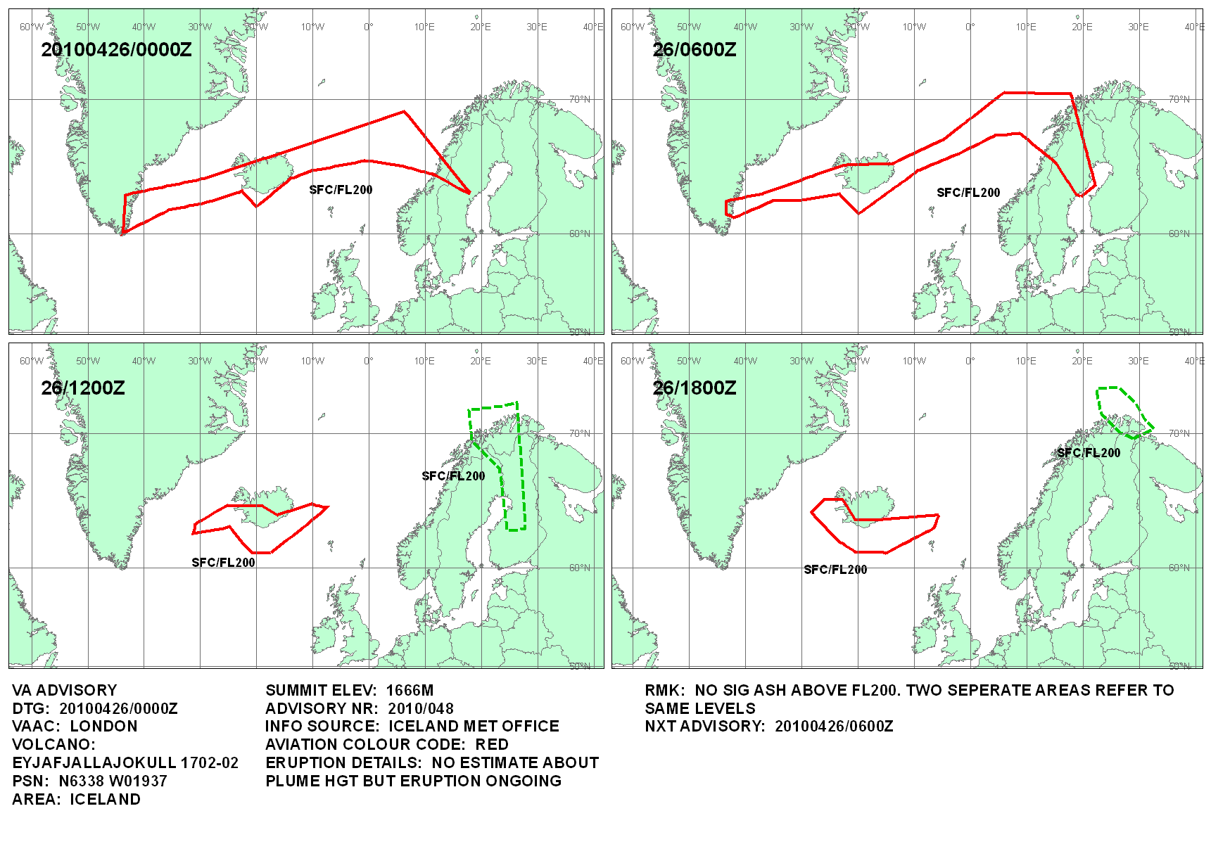 Volcanic ash graphic