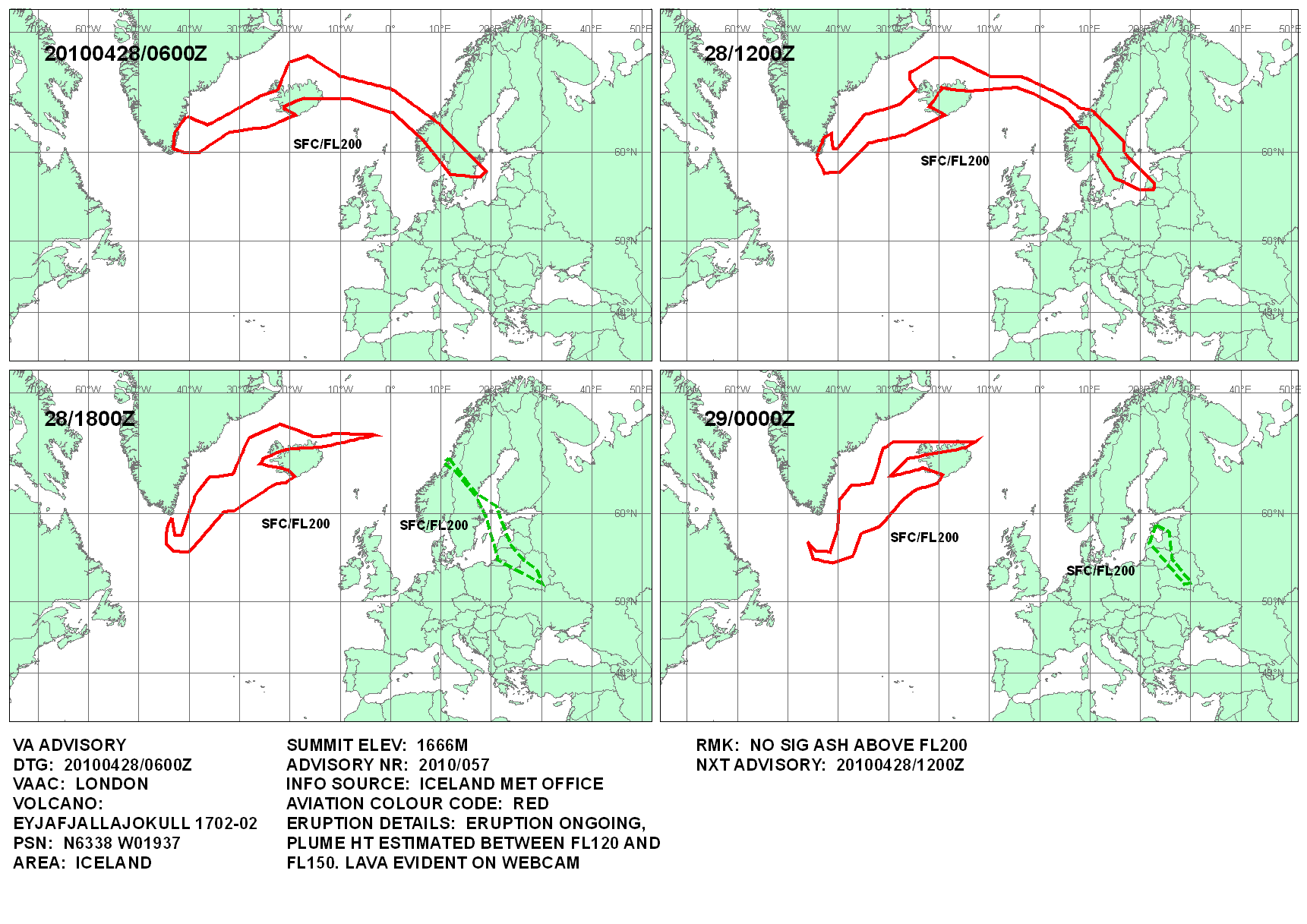 Volcanic ash graphic