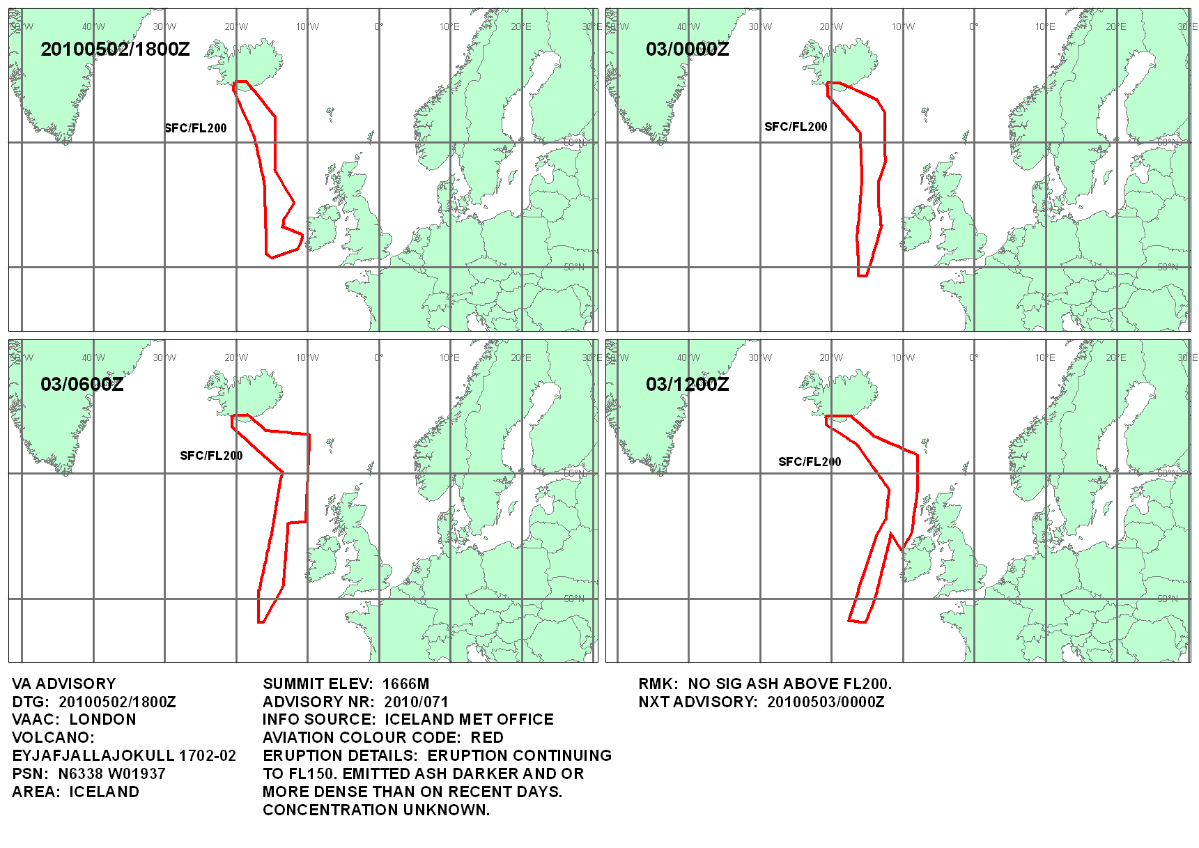 Volcanic ash graphic