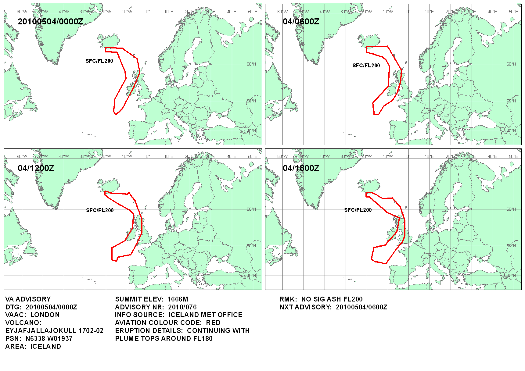 Volcanic ash graphic