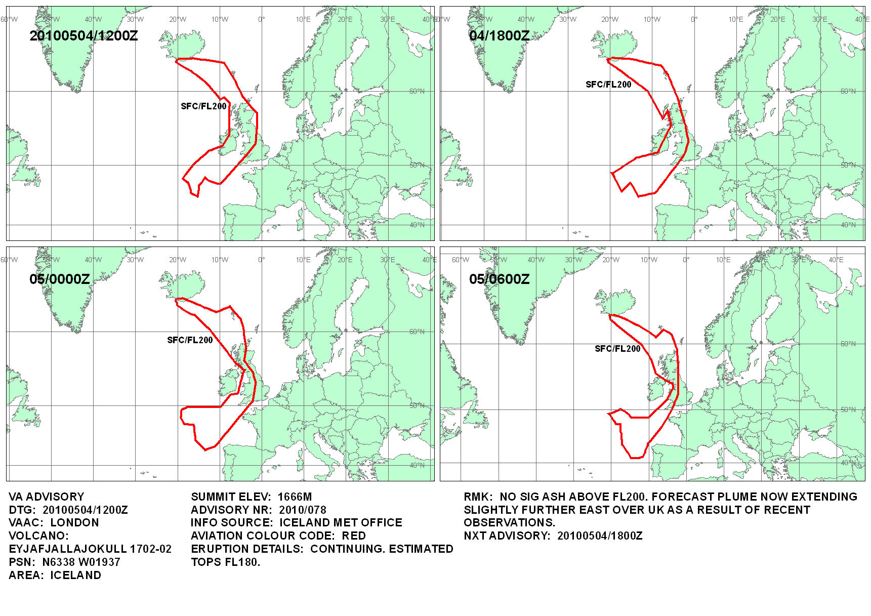 Volcanic ash graphic