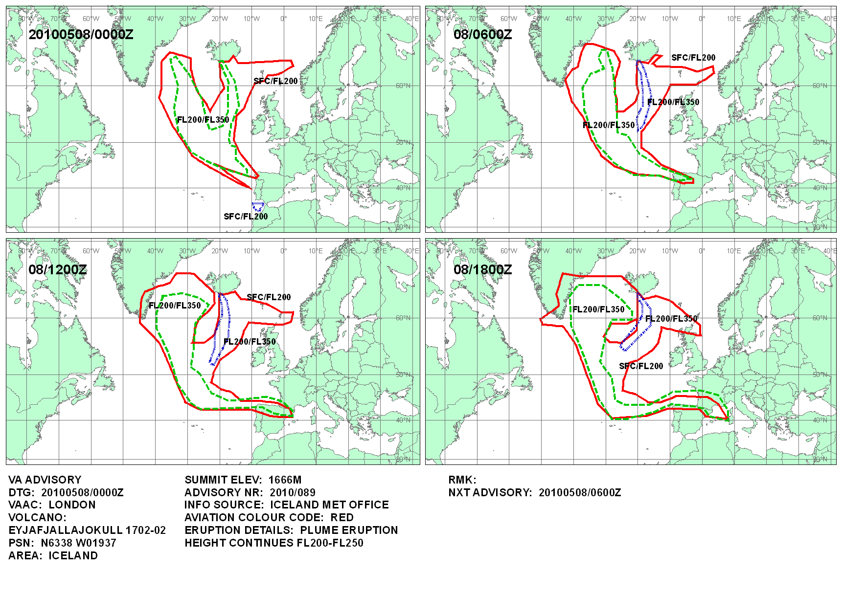 Volcanic ash graphic