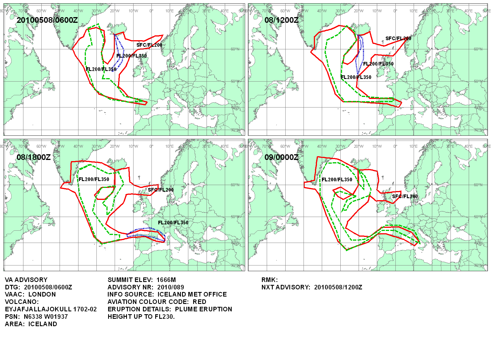 Volcanic ash graphic