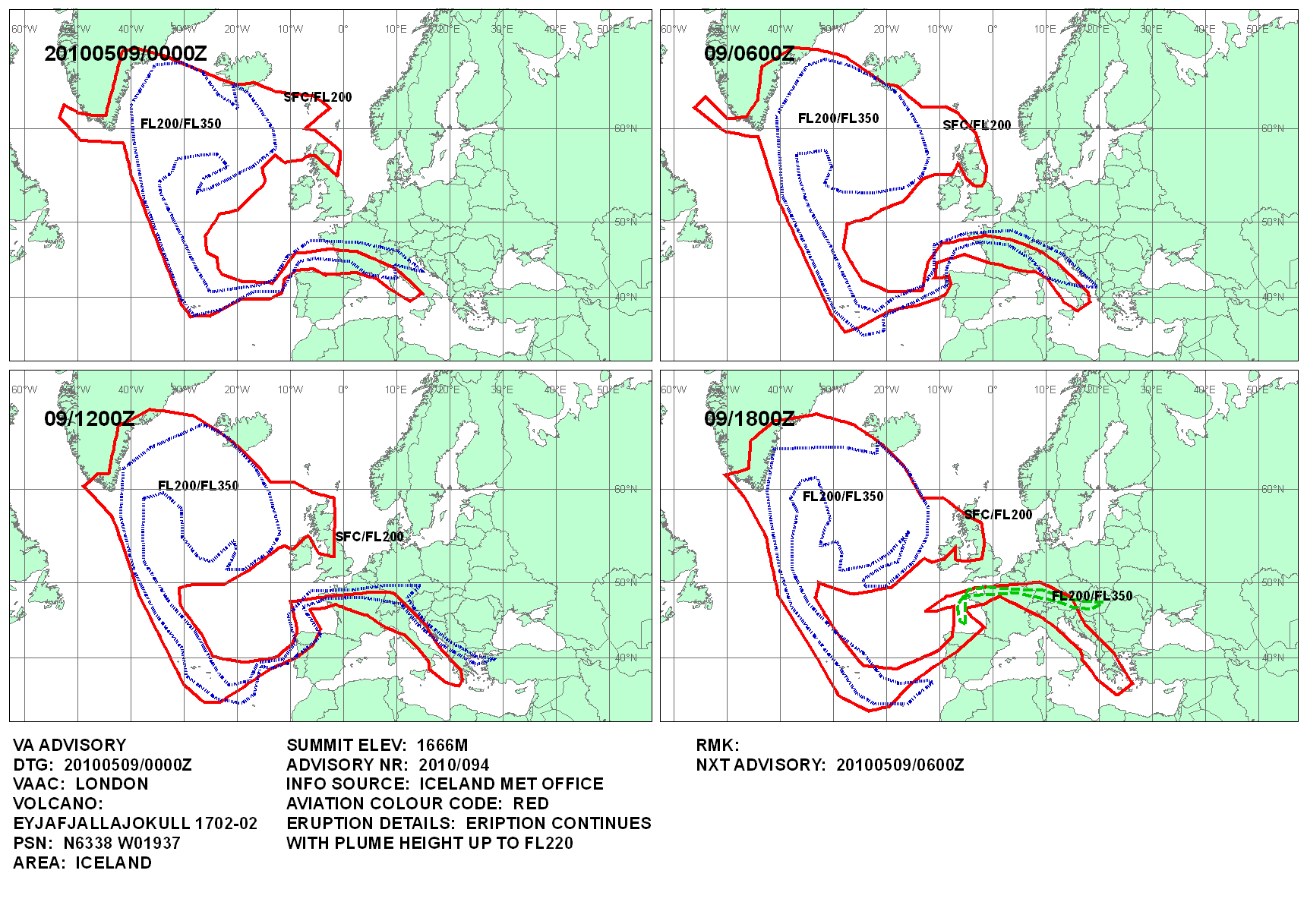 Volcanic ash graphic