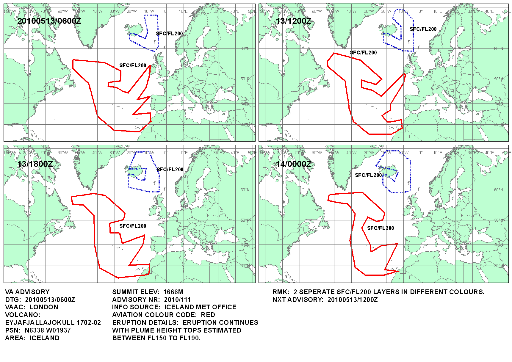 Volcanic ash graphic