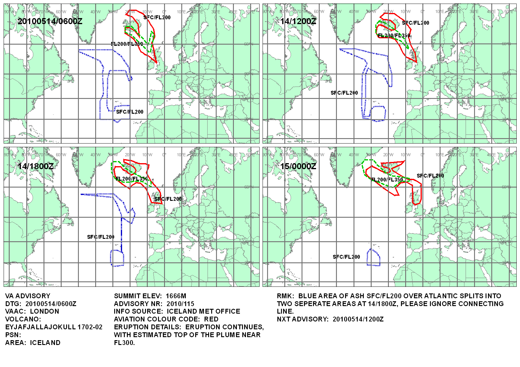 Volcanic ash graphic