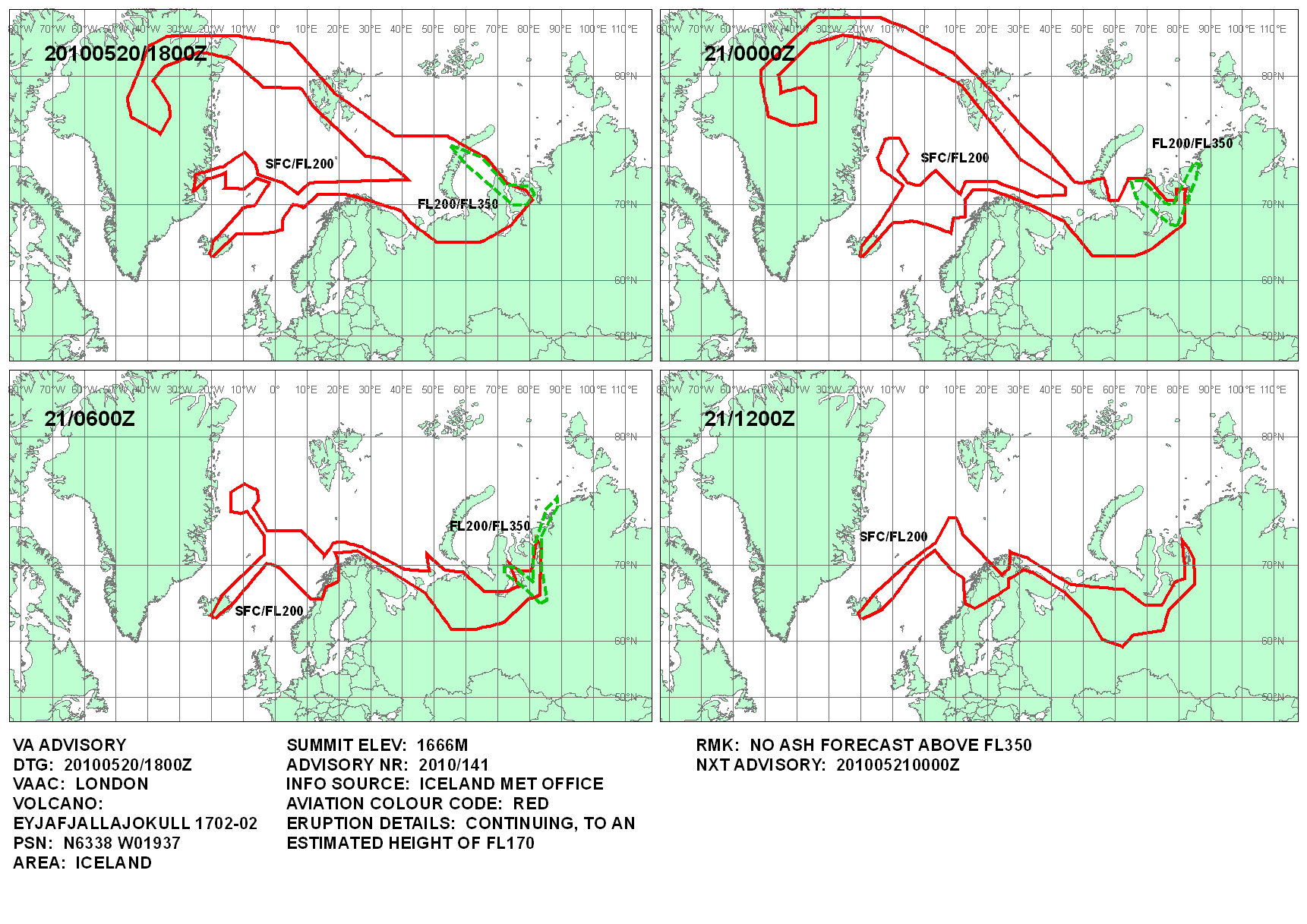 Volcanic ash graphic