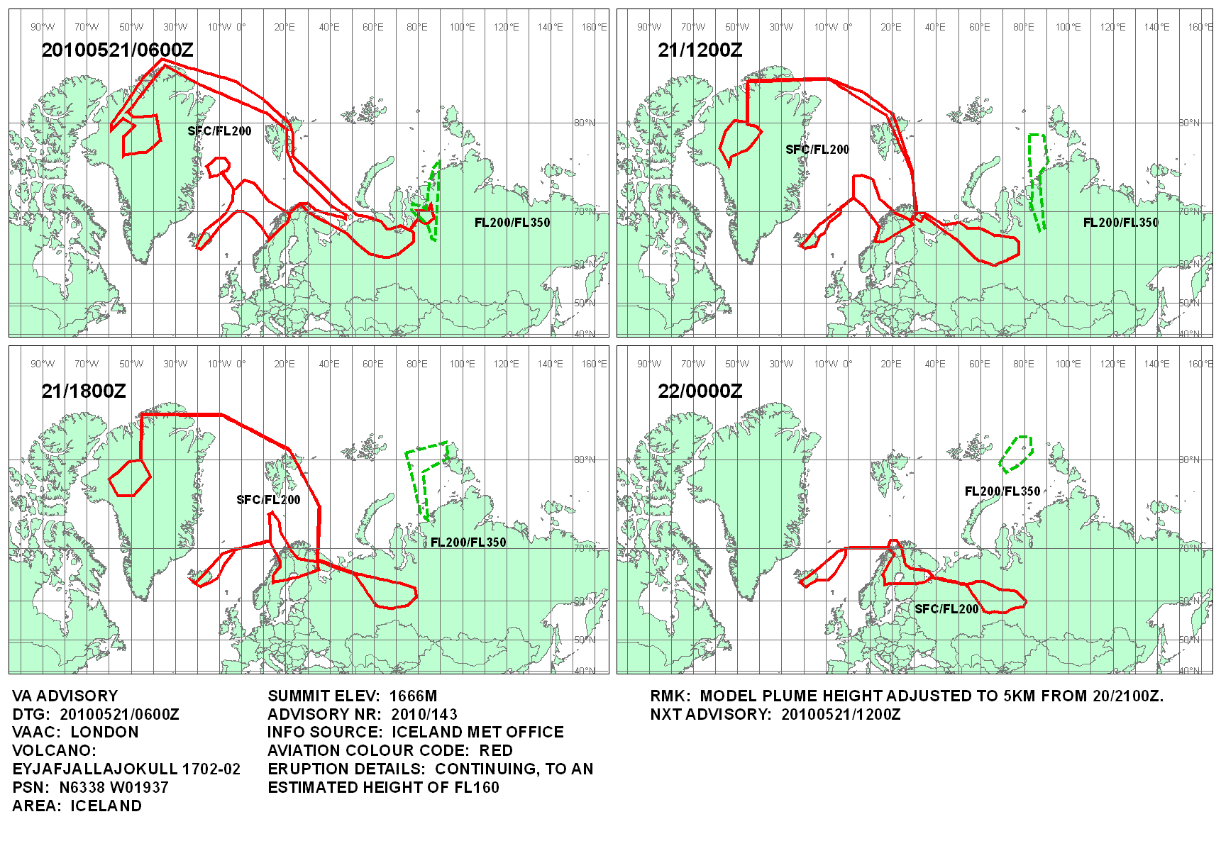 Volcanic ash graphic