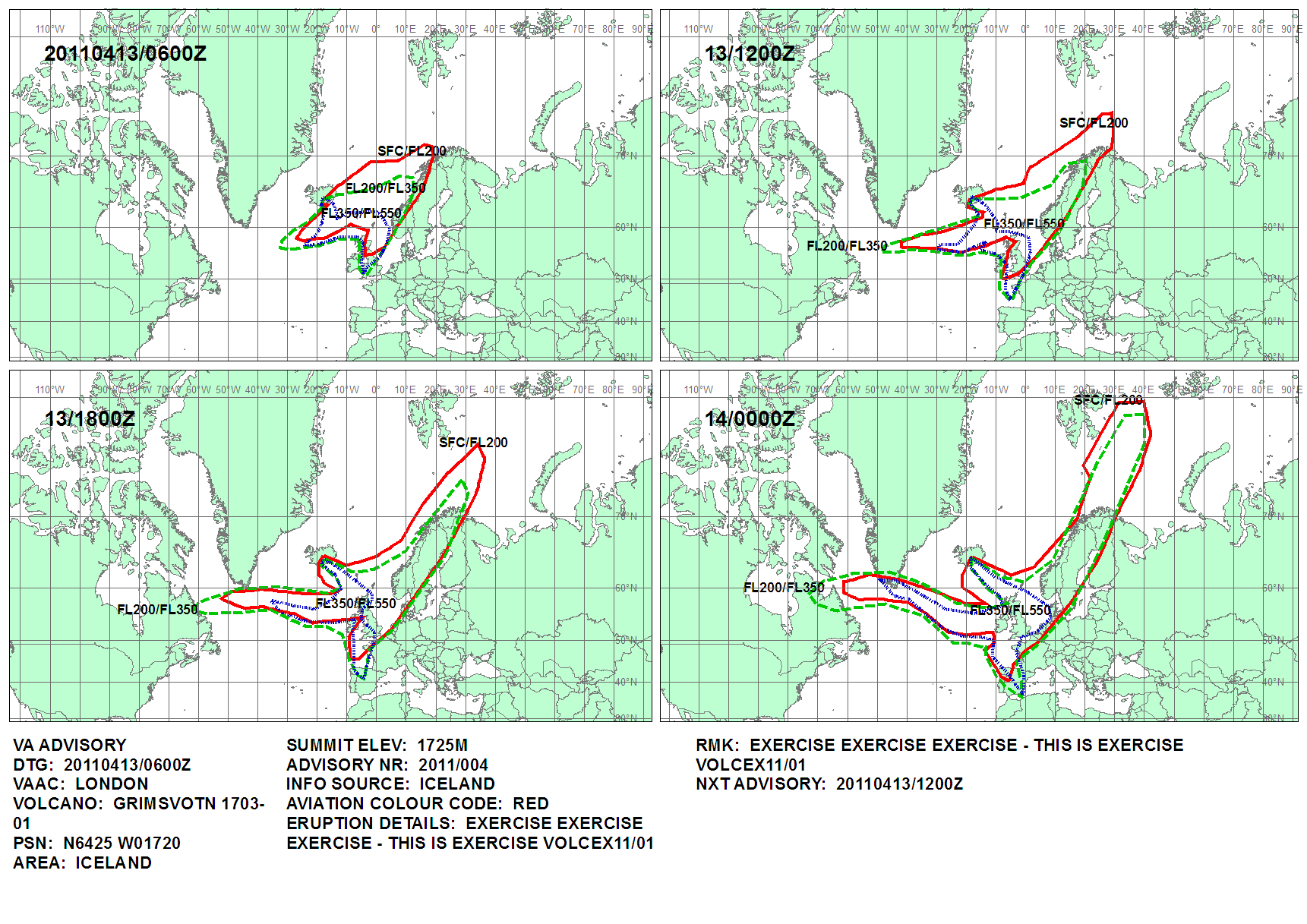 Volcanic ash graphic