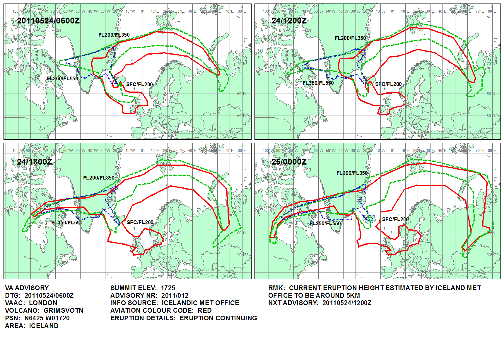 Volcanic ash graphic