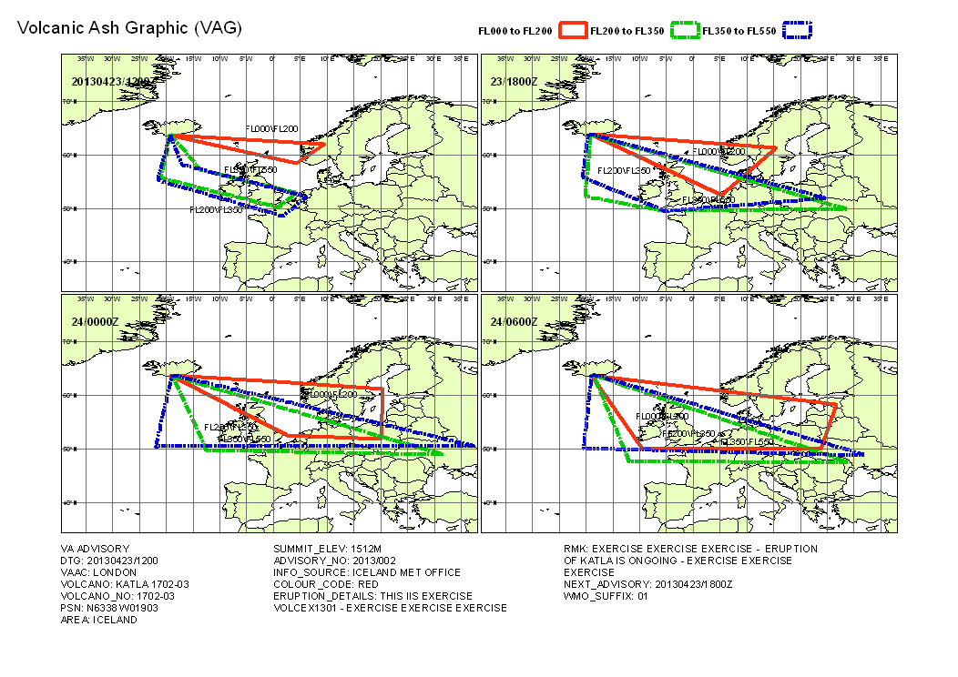 Volcanic ash graphic