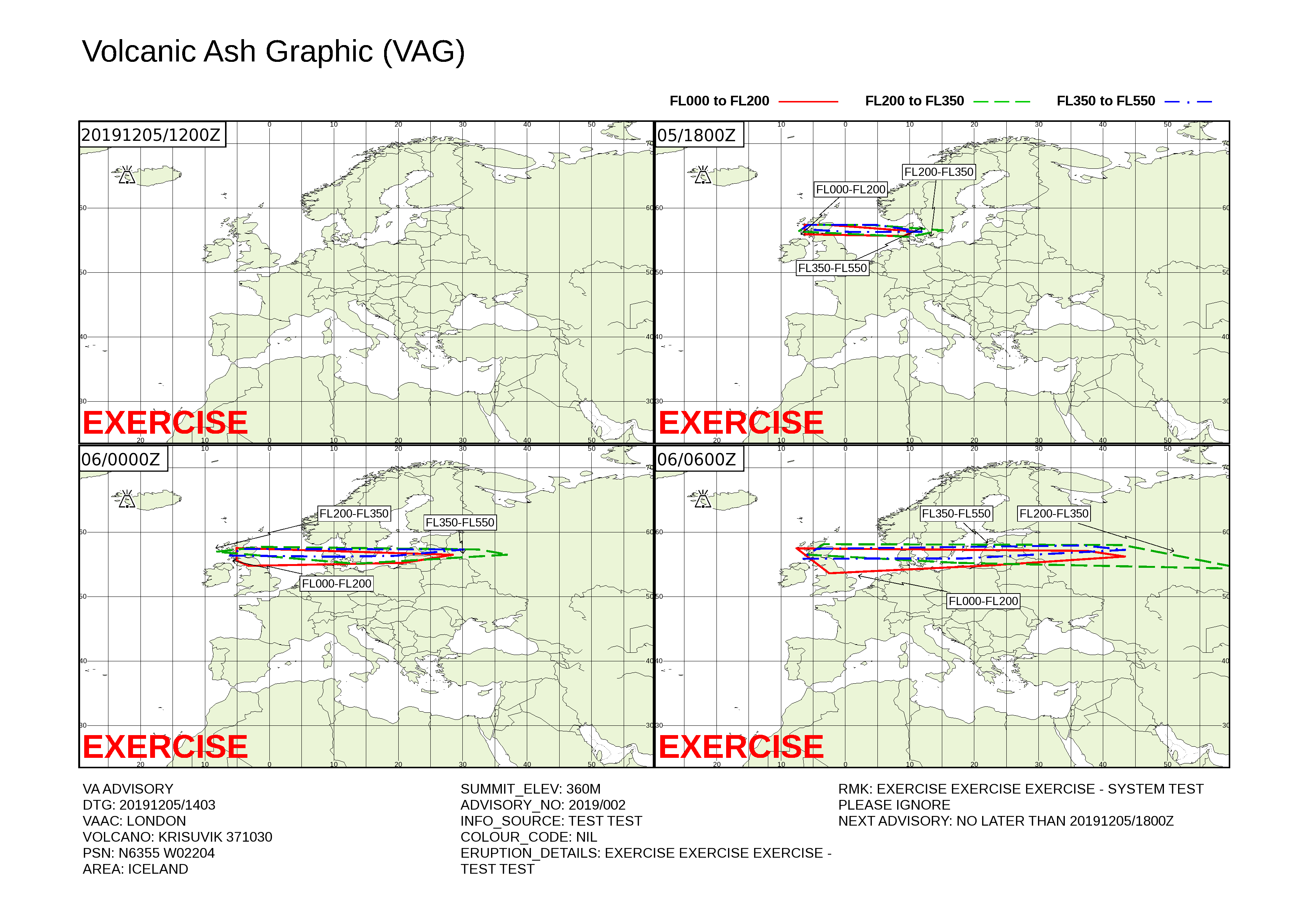 Volcanic ash graphic