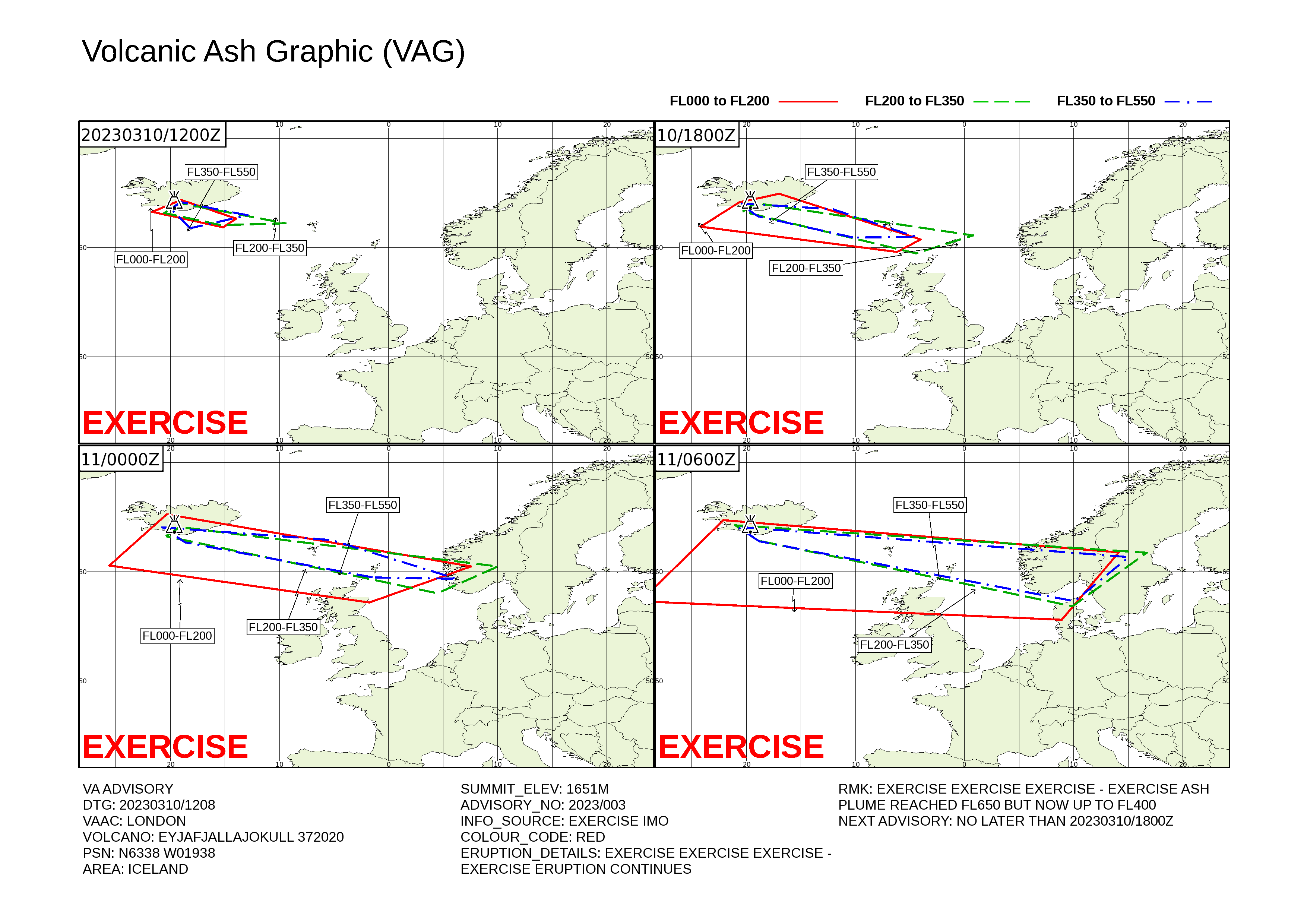 Volcanic ash graphic