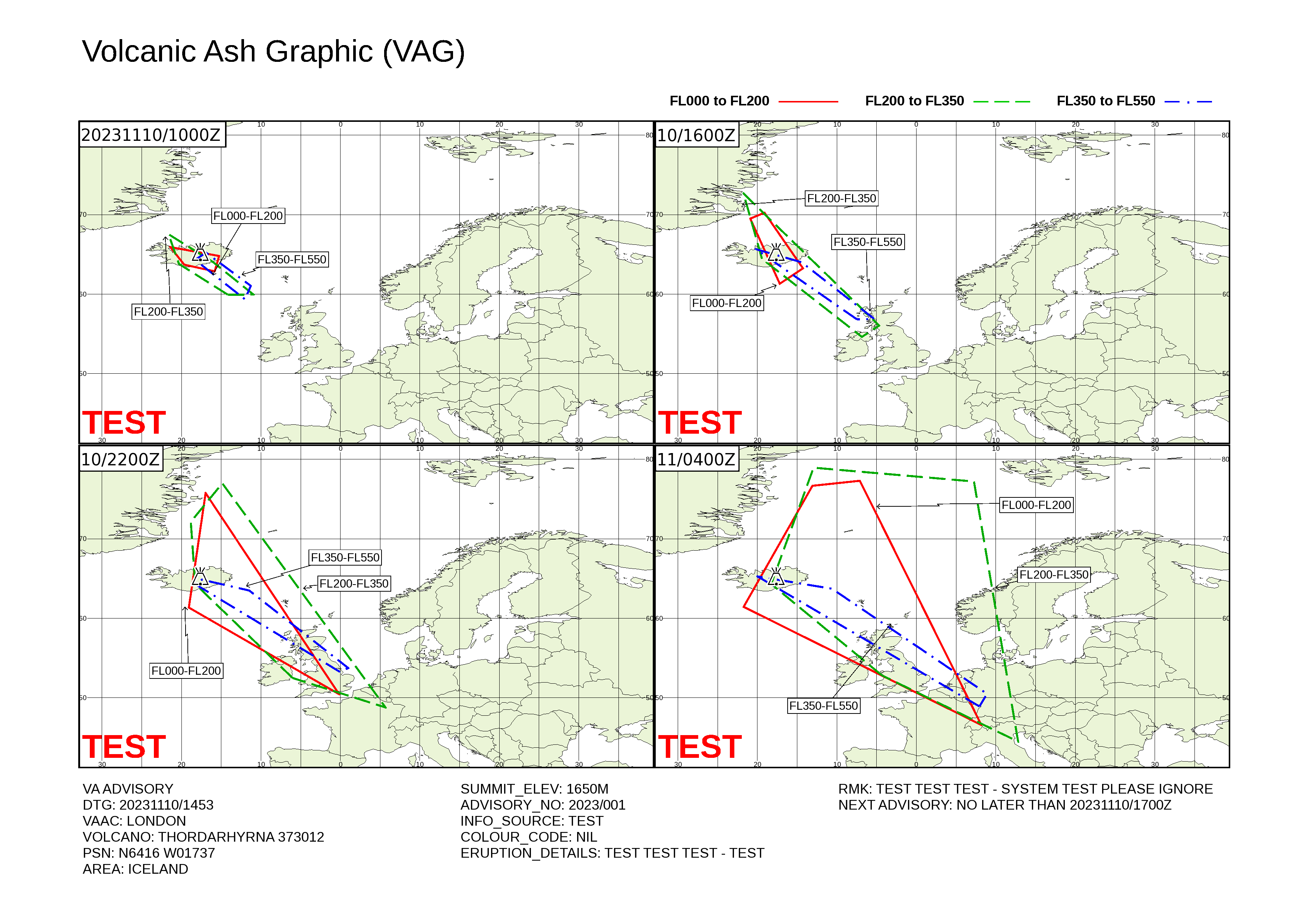 Volcanic ash graphic