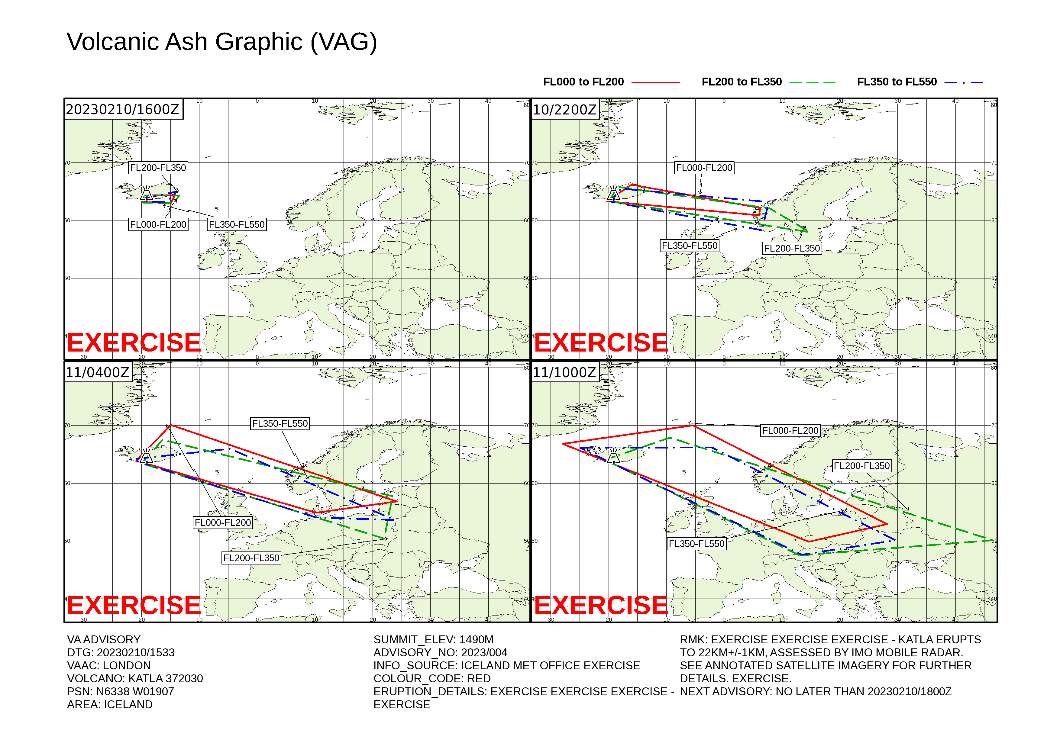 Volcanic ash graphic