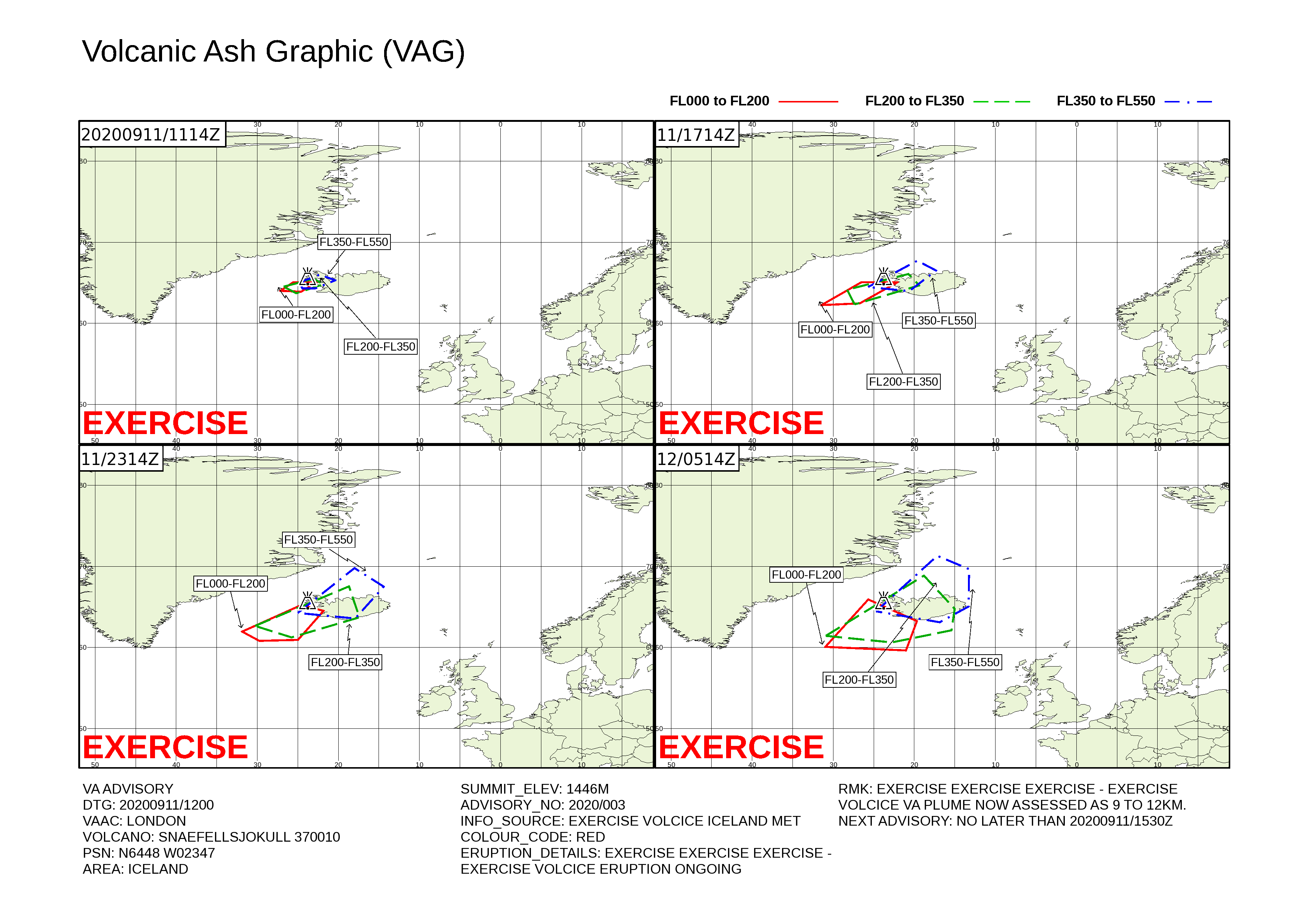 Volcanic ash graphic