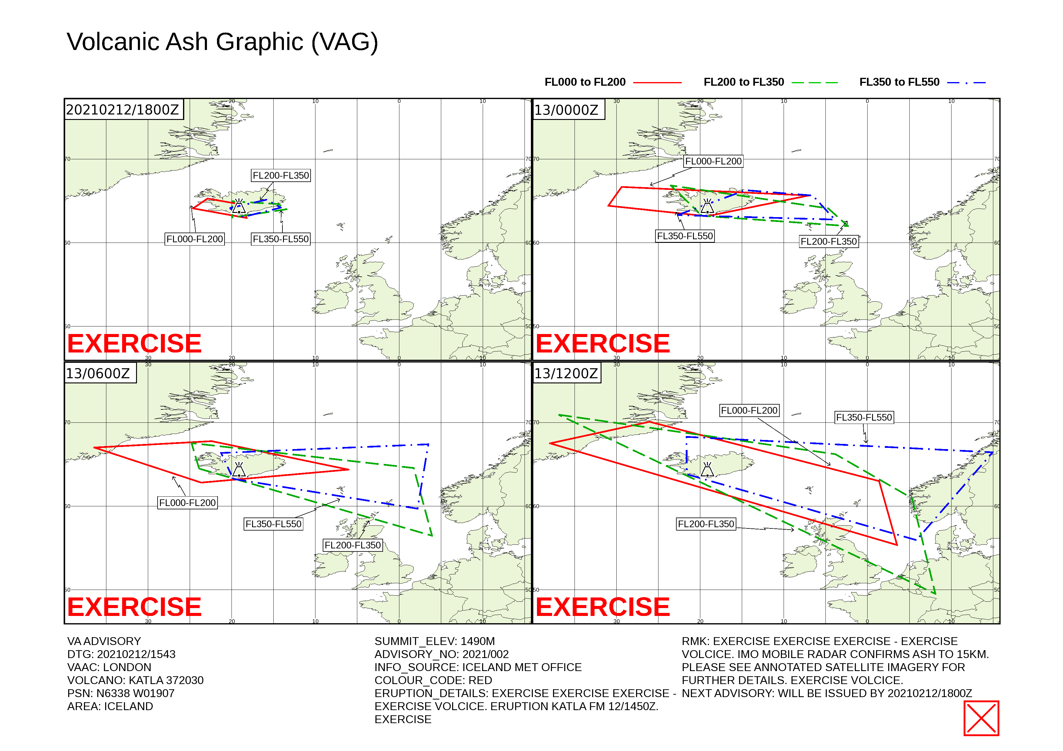 Volcanic ash graphic