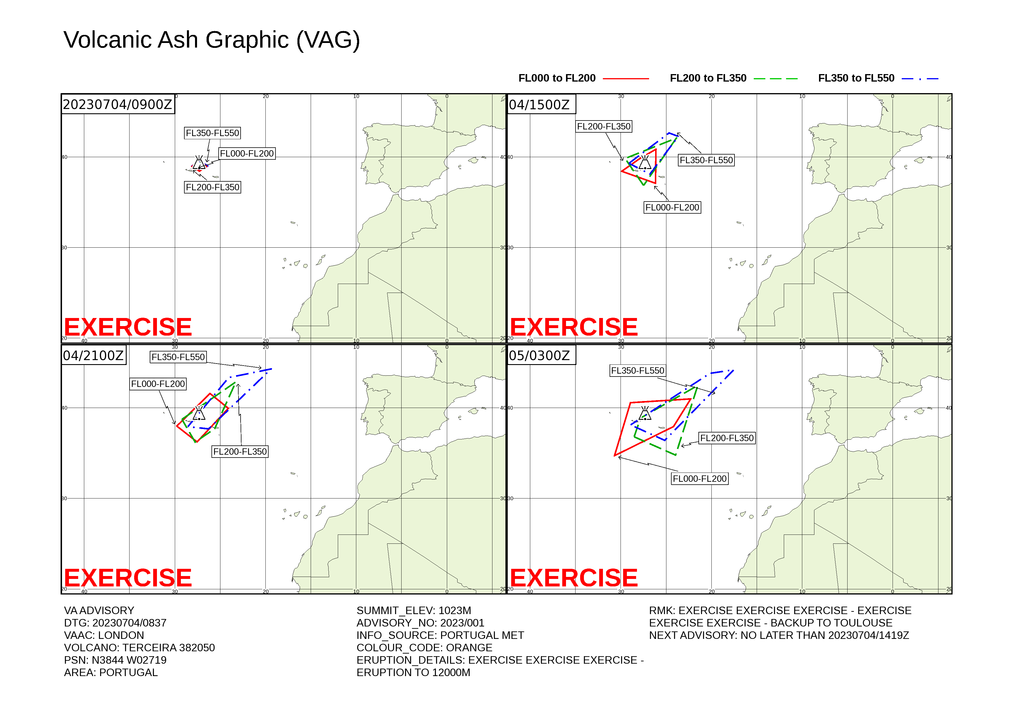 Volcanic ash graphic