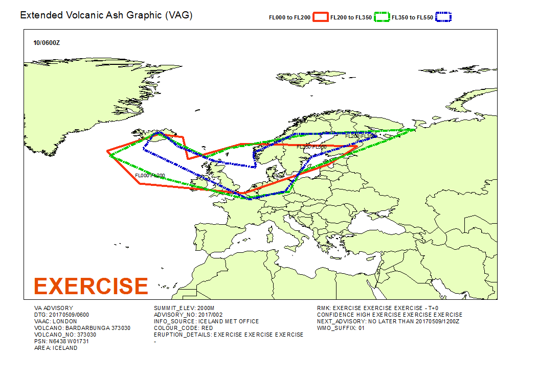 Volcanic ash graphic