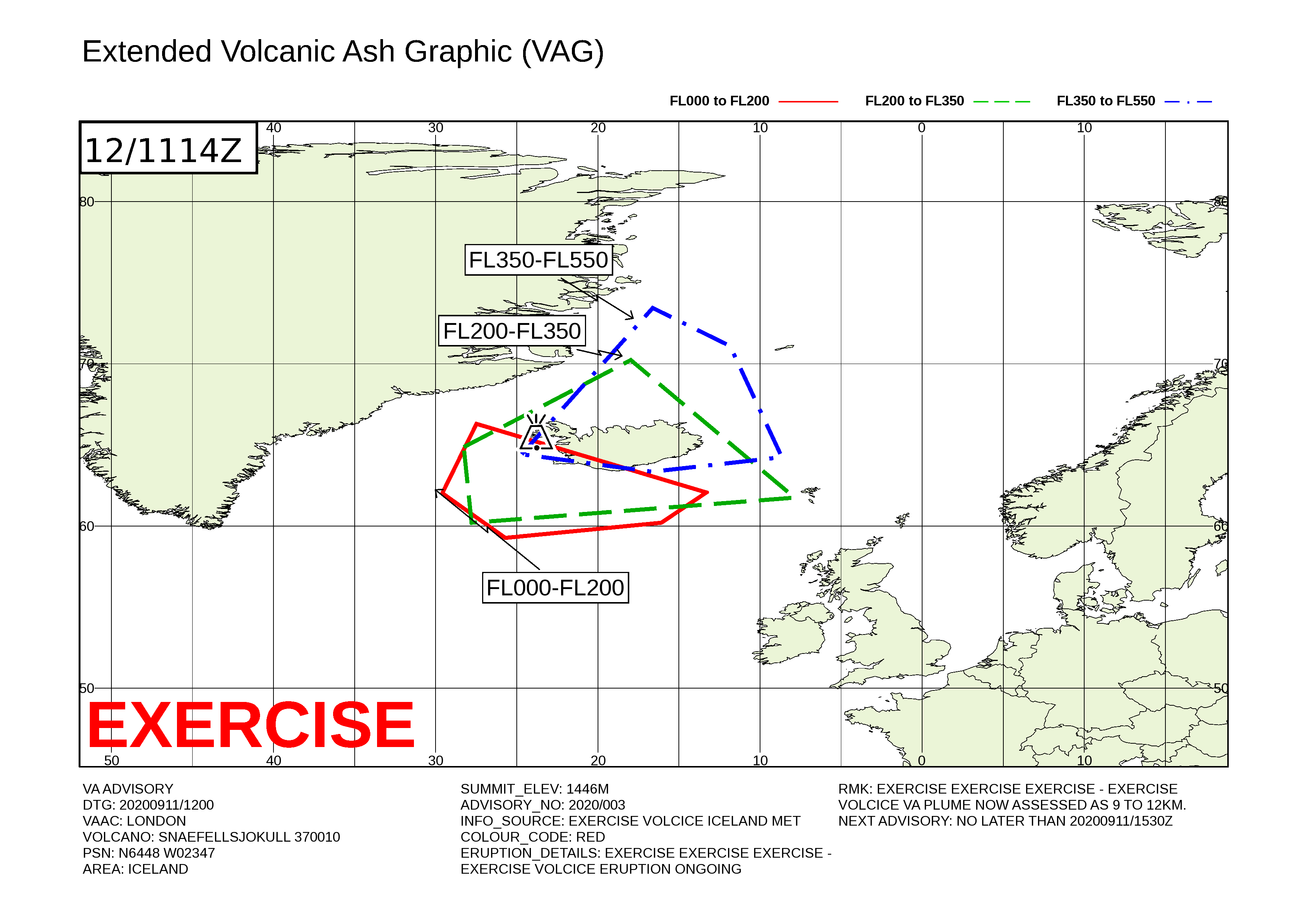 Volcanic ash graphic