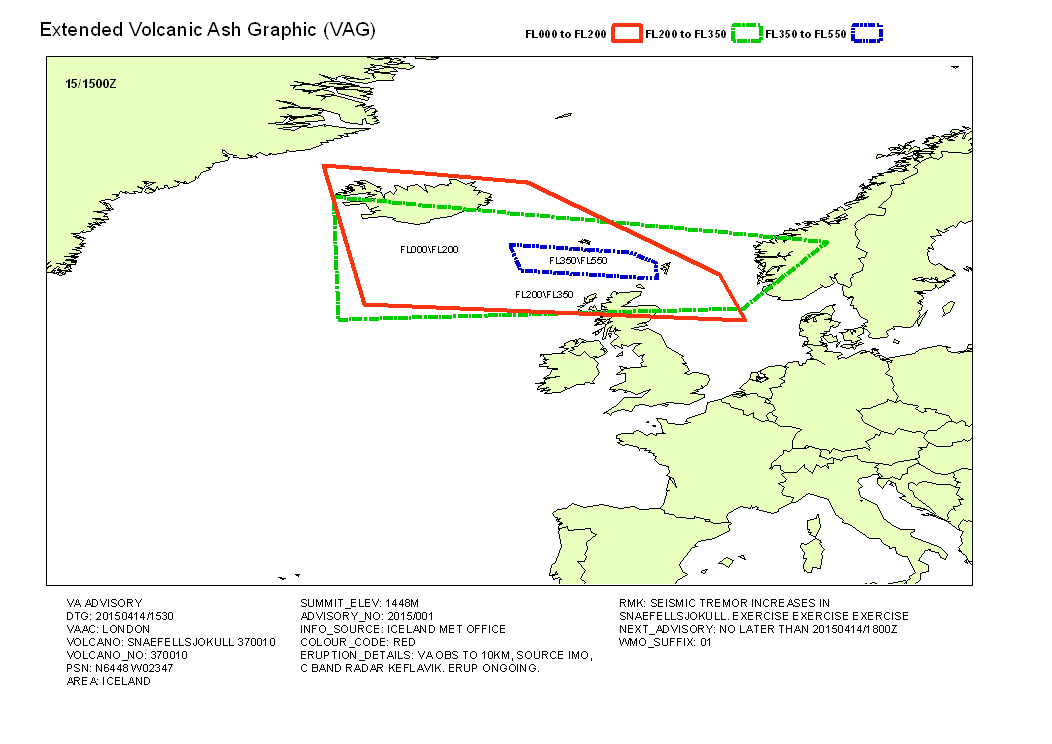 Volcanic ash graphic