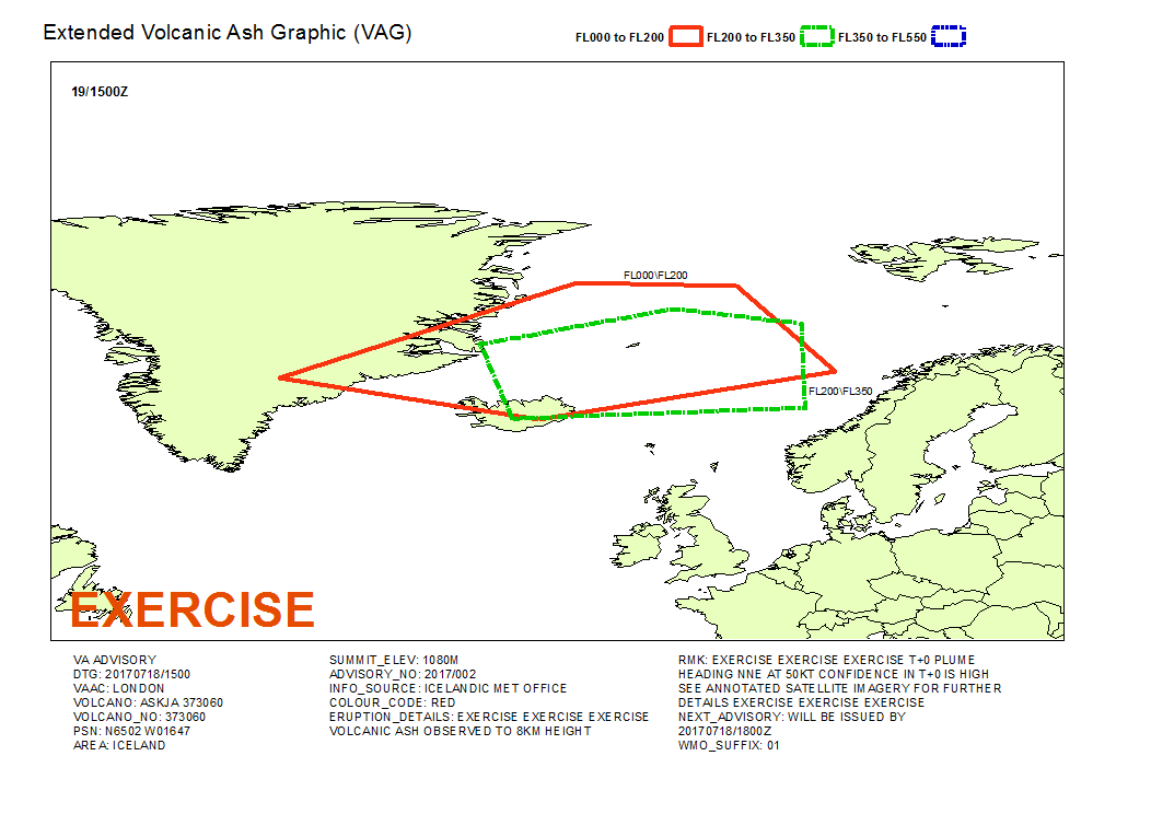 Volcanic ash graphic