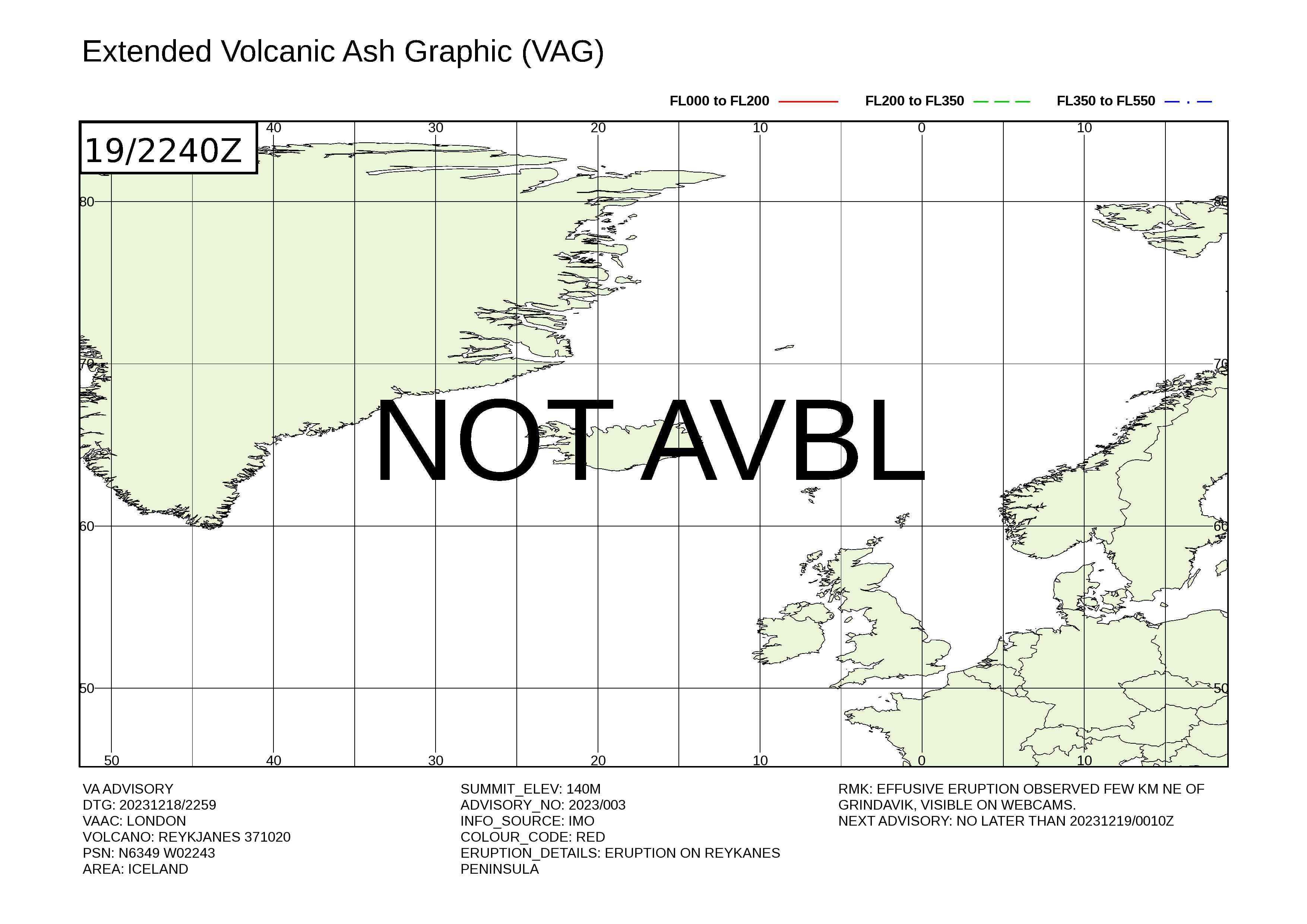 Volcanic ash graphic